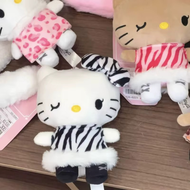 E-STRONG Hello Kitty Plüschtier Anhänger, Katze, Schwarz - Bild 3
