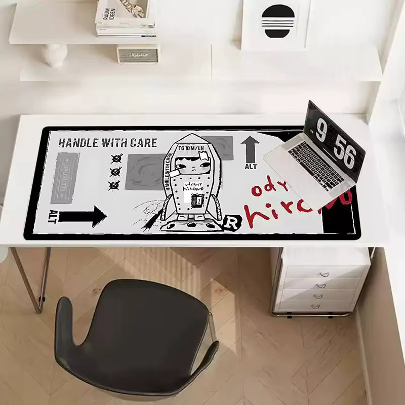 VIKAMA Gaming-Mauspad mit emotionalem Jungenmuster in Multicolour, rutschfestes Mauspad für Büro und Gaming - Bild 2