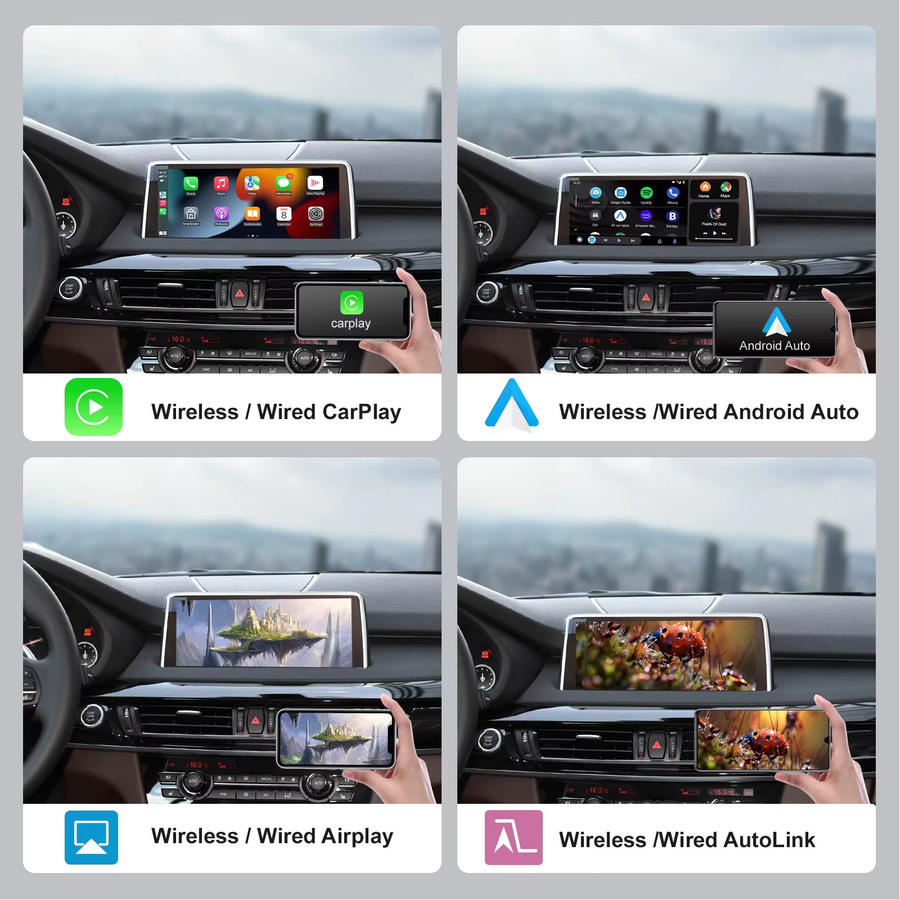 CARABC Wireless CarPlay und Android Auto Adapter für BMW Serie 1, 2, 3, 4, 5, 7 sowie X1, X2, X3, X4, X5, X6 und Mini, inklusive AirPlay Spiegelung und Kameraunterstützung, Schwarz - Bild 3