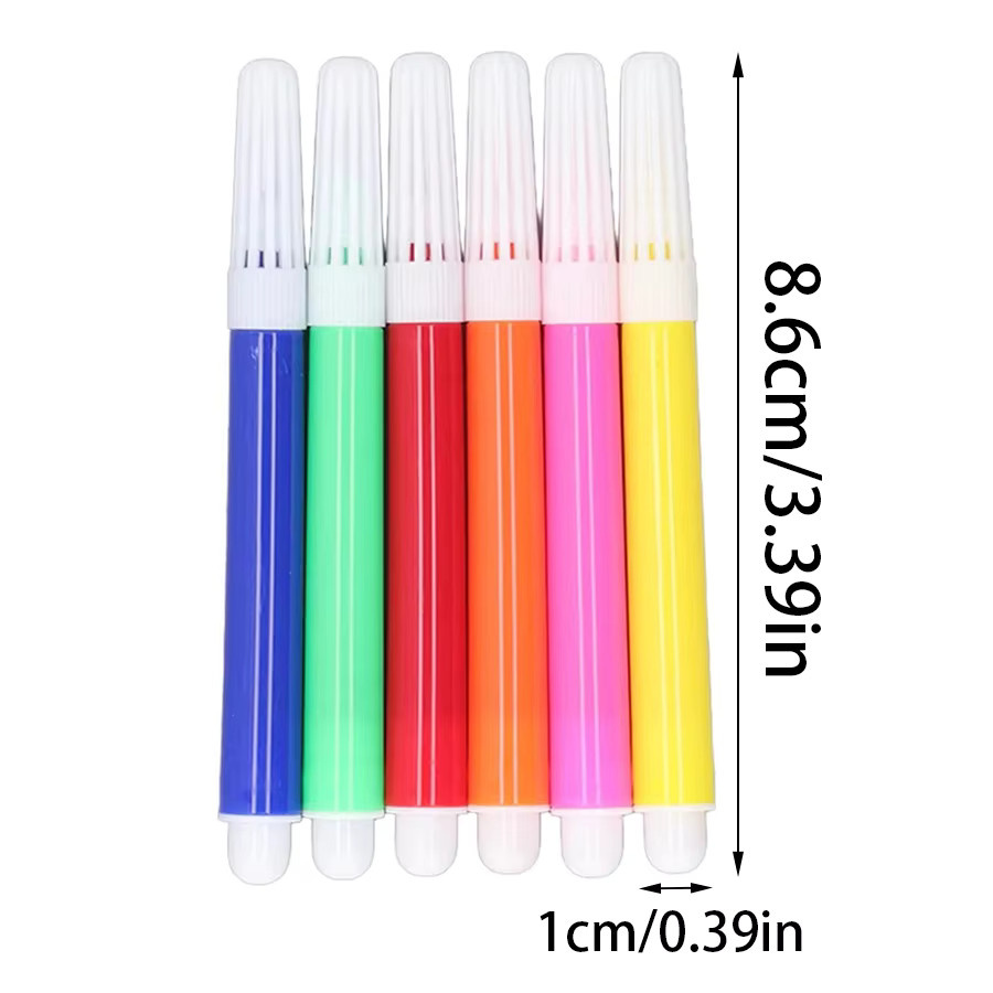 XJM Graffiti Mini-Aquarellstifte in 6 Farben für Kunst, Basteln und Schule - Bild 2
