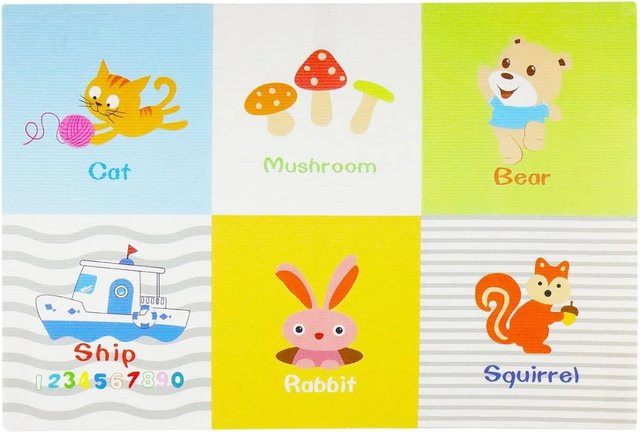 CCLIFE Krabbelmatte für Babys und Kinder, rutschfest und wasserdicht, Mehrfarbig, Höhe: 2 cm - Bild 1