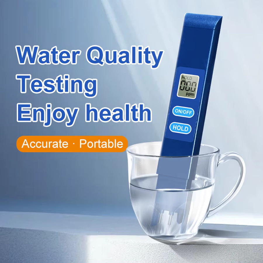 Gaqqee Digitaler TDS-Wasserqualitätstester in Blau mit LCD-Display für Trinkwasser, Pool und Aquarium - Bild 2