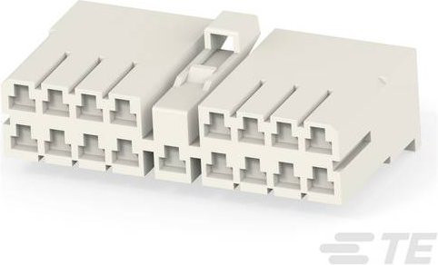 TE Connectivity Buchsengehäuse-Kabel 171354-1 in Weiß - Bild 1