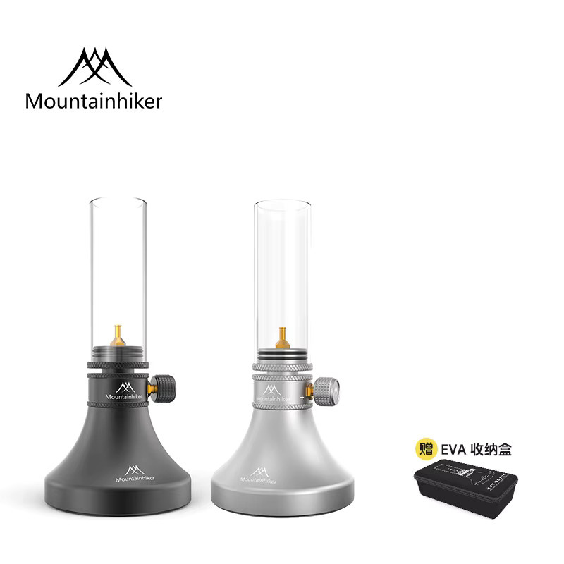Mountainhiker Vintage Camping Gaslampe aus Aluminiumlegierung und Glas in Silber - Bild 2