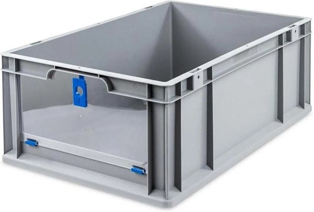PROREGAL Eurobox NextGen Insight Cover Transportbox Blau, H x B x T: 22 x 40 x 60 cm, 44 Liter - Bild 1