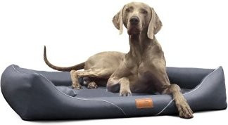Tierlando Orthopädisches Hundebett WILLIAM Easy-Clean Luxus Hundesofa Schwarz/Graphit B/T/H: 130 x 100 x 22 cm - Bild 1