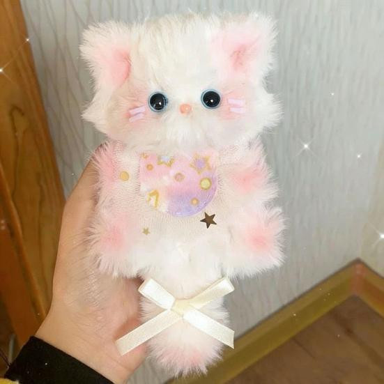 Zoeneed DIY Kätzchen Schlüsselanhänger Set Katze Plüschtier Basteln - Bild 3