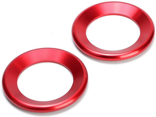 2 Stück Lautsprecher Zierring Audio Lautsprecher Kreis Zierleiste passend für Civic 10 in Rot von CosyHome - Bild 1