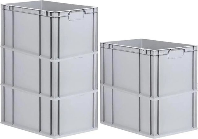 PROREGAL Spar Set 5x Eurobox Nextgen Economy Transportboxen Grau H x B x T: 32 x 40 x 60 cm - Bild 1