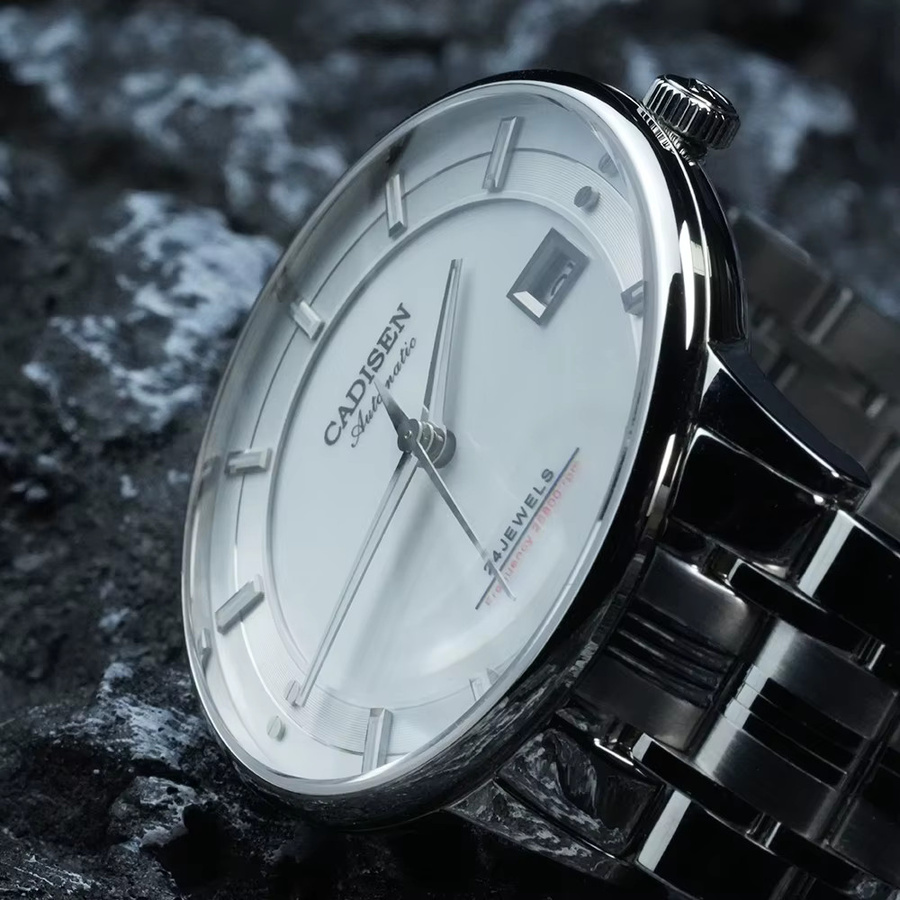 CADISEN Armbanduhr Automatik, Edelstahl, Grün, Herren - Bild 4