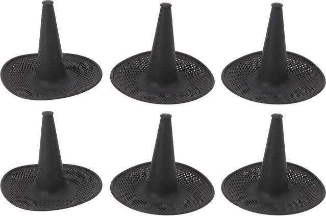 6er Set CosyHome Silikon Kamin Chiffonkuchen Backform, Schwarz, Hochtemperaturbeständig - Bild 1