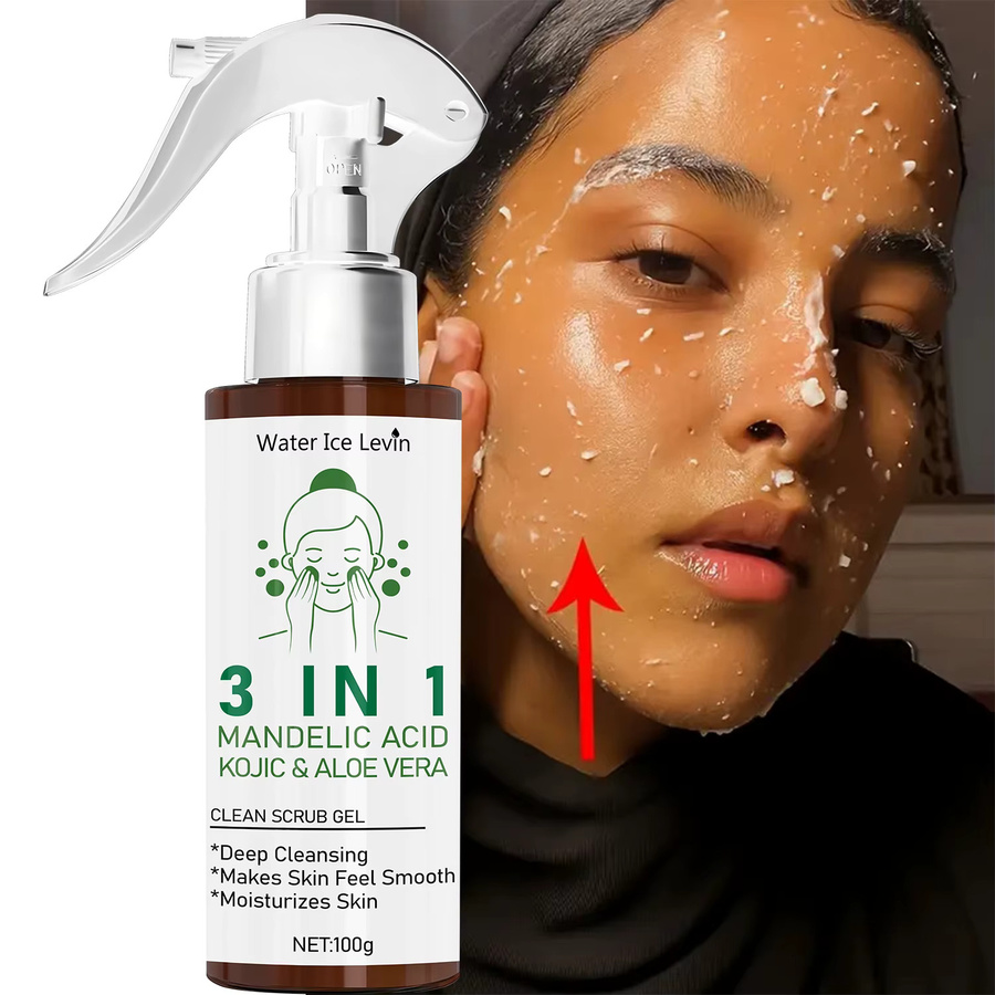 Water Ice Levin 3-in-1 Scrub Gel mit Mandelsäure, Kojic Acid und Aloe Vera - Bild 3