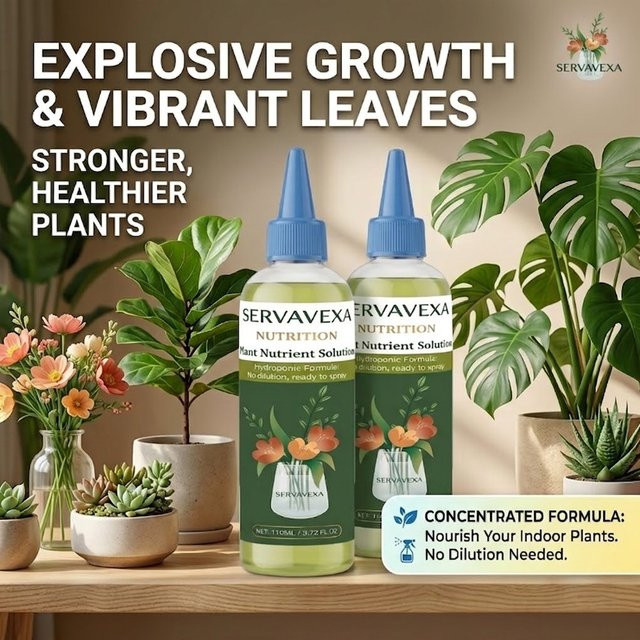 SERVAVEXA Pflanzennährlösung Flüssigdünger für Zimmerpflanzen, 110 ml - Bild 1