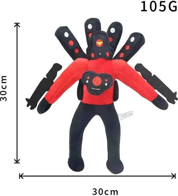 Yiran toy Skibidi Toilet Plüschtier, 20-30cm, ab 14 Jahre - Bild 1