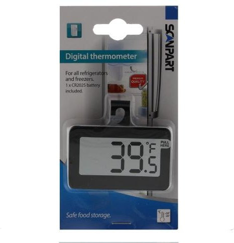 Scanpart Digitales Thermometer in Schwarz - Bild 1