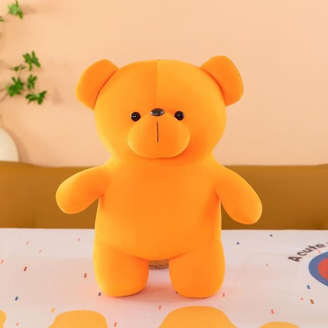 Bunter stehender Teddybär Plüschtier, orange, ab 14 Jahre - Bild 1