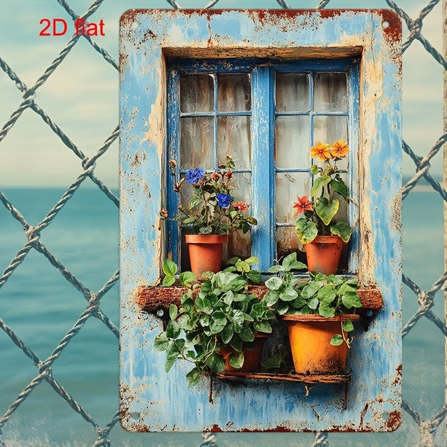 Hello Young Vintage Wandkunst mit floralem Design in Multicolour, Rechteckig, B/H: 30 x 20 cm - Bild 1