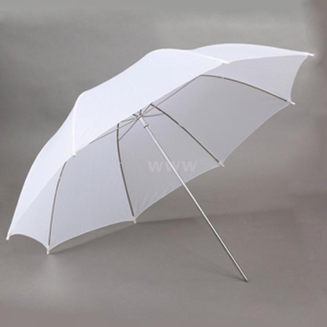 Andoer Studioblitzschirm, durchscheinend und weich, Weiß und Grau, Durchmesser: 83 cm - Bild 1