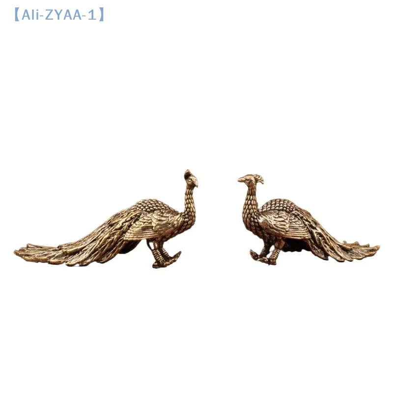 JETTING Pfauenornament aus Messing als chinesisches Kunsthandwerk für deine Heimdekoration - Bild 2