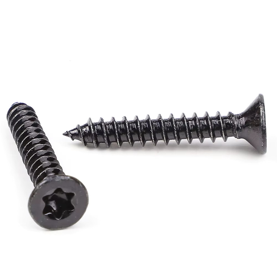 LUOTESI Sechskant-Senkkopfschraube mit Torx-Antrieb, selbstschneidend, aus schwarzem Edelstahl, M2 bis M5 - Bild 3