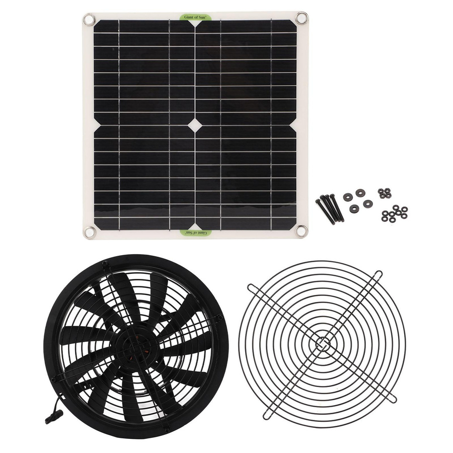 Solarbetriebener Ventilator mit 10 Zoll Durchmesser und 100W Leistung für Wohnmobile, Yachten und Gewächshäuser - Bild 2
