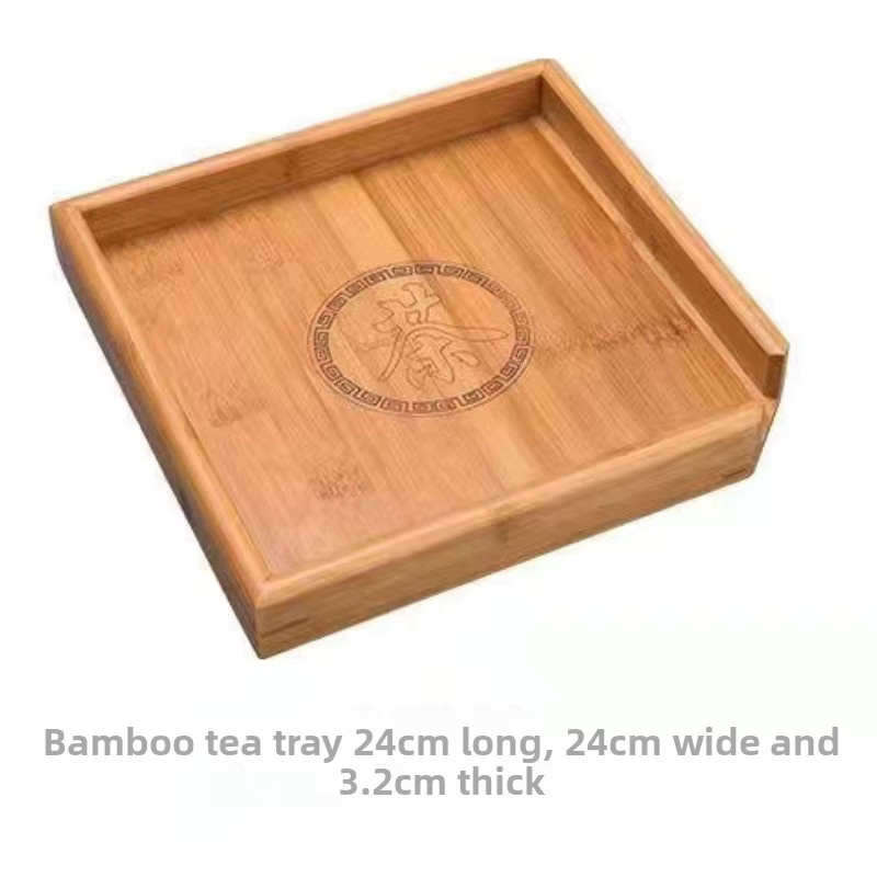 Chinesisches Tee-Set aus Bambus in Schwarz und Braun mit Tee-Box und Kanister zur Aufbewahrung von Puer Tee - Bild 3