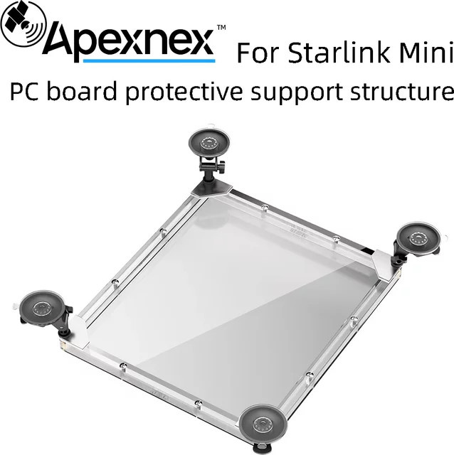 Starlink Mini-Saugnapf-Montageset aus robustem PC-Material für eine sichere Befestigung - Bild 1