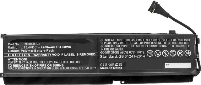 CoreParts Akku für Razer Notebook MBXRZ-BA0010, Li-Ion Pack, Schwarz - Bild 1