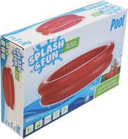 Splash & Fun Aufblasbarer Pool für Kinder in Rot mit aufblasbarem Boden, Höhe: 85 cm - Bild 1