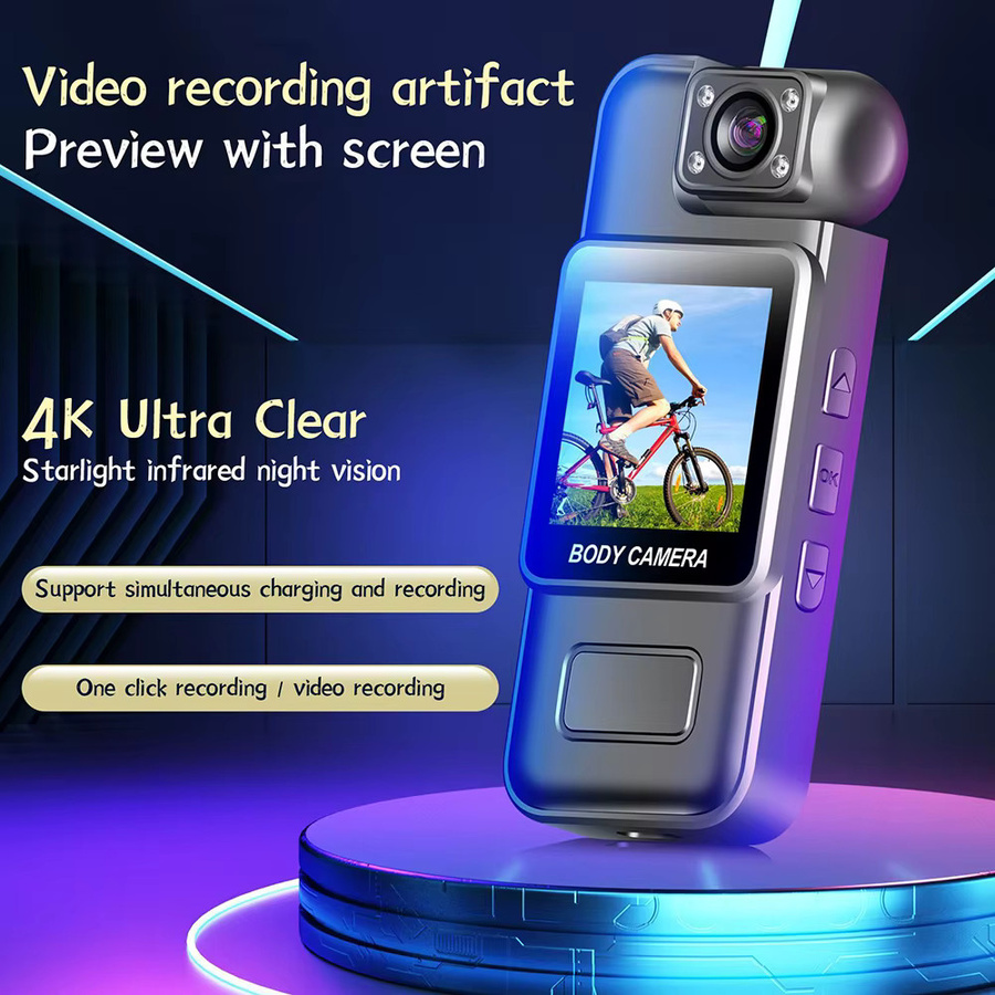 Occkic 4K WiFi Ultra HD Mini-Action-Kamera mit Infrarot-Nachtsicht in Schwarz - Bild 5