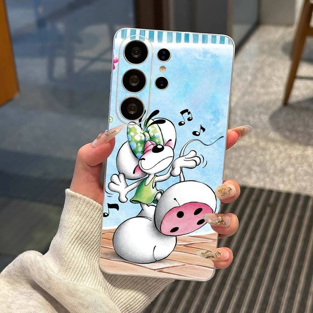 Transparente Diddl Cartoon Handyhülle für Samsung Galaxy S25 S24 S23 S22 S21 S20 S30 Ultra Plus FE Note 5G - Bild 1