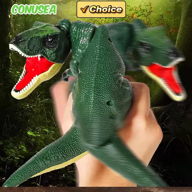 Zazaza Dinosaurier-Spielzeug, Teleskop-Schwing-Dino-Modell, mit Sound - Bild 1