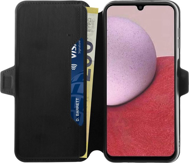Pure Wallet Buchklapptasche für Samsung Galaxy A14 5G in Schwarz - Bild 1