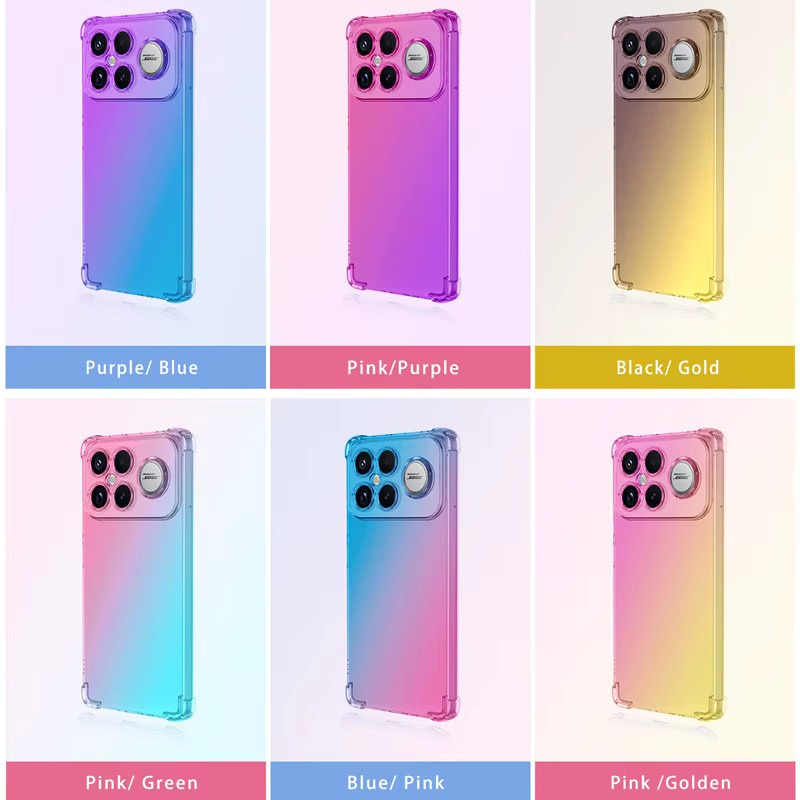 AtomBros Stoßfeste Gradient TPU Schutzhülle für Xiaomi Poco F8 Ultra und Poco F8 Pro in Transparent/Multicolor - Bild 2