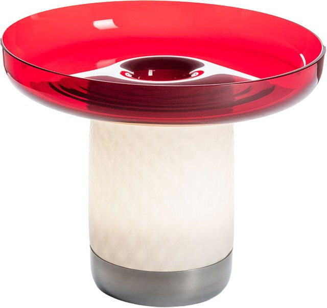 Artemide Bontà LED-Akkuleuchte in Rot mit Glas und Technopolymer, dimmbar - Bild 1