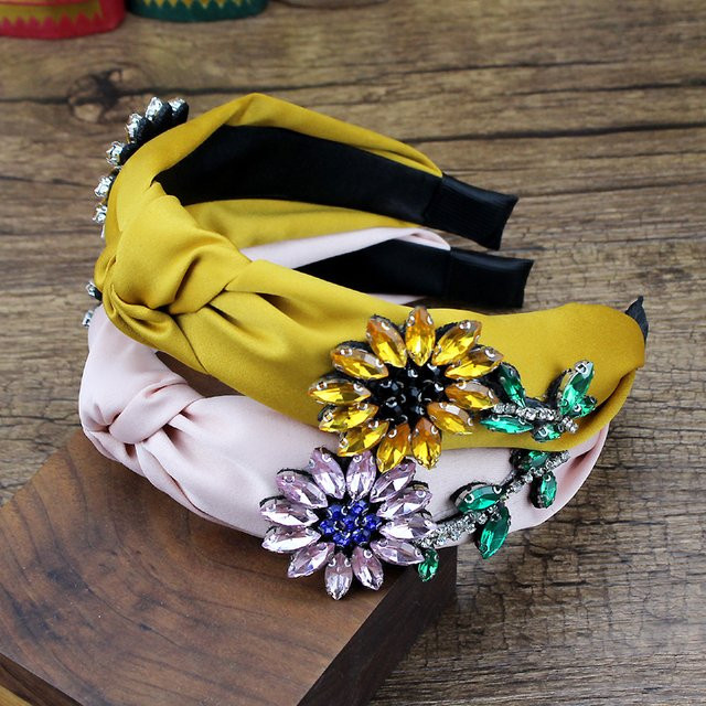 FirstStar Stirnband, Blume, Kristall, Strass, Damen, Mädchen - Bild 1