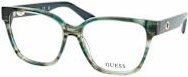 Guess GU 50381 Korrektionsbrille, Vollrand, quadratisch, grün multicolour, Damen - Bild 1