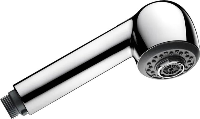 Delabie Handbrause in Chrom mit 2 Strahlarten und Anti-Kalk-Funktion, Durchmesser: 6 cm, rund - Bild 1