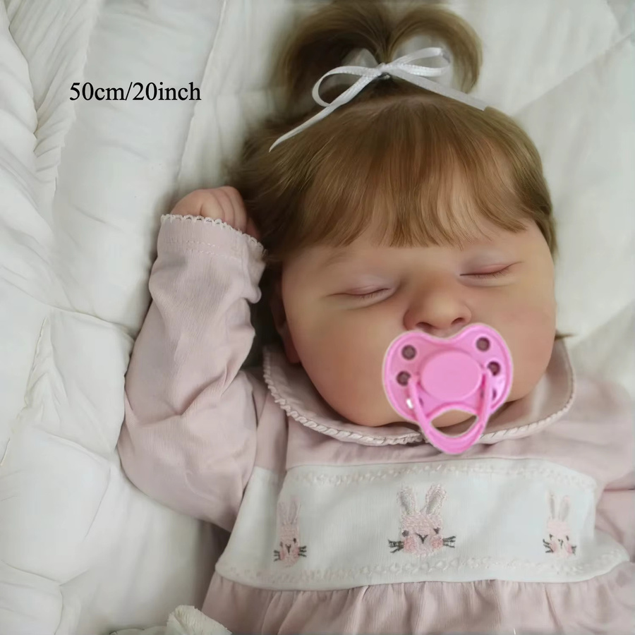 BZDOLL 3D-Bemalte Puppe, Reborn Baby Schlafpuppe, 50 cm - Bild 2