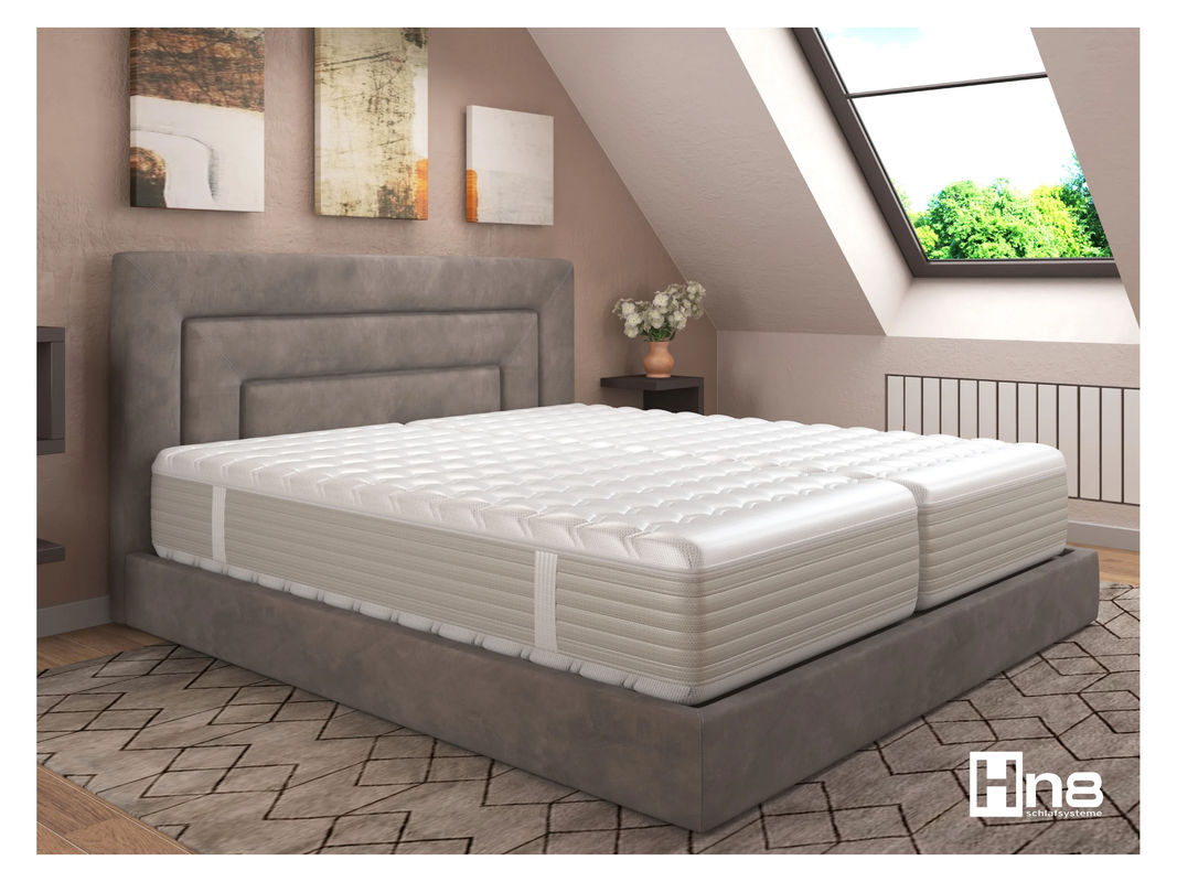 HN8 SCHLAFSYSTEME 7-Zonen Geltouch-Matratze XXL Gelstar KS, Härtegrad H2, Farbe: Weiß, B/T: 80 x 200 cm - Bild 3