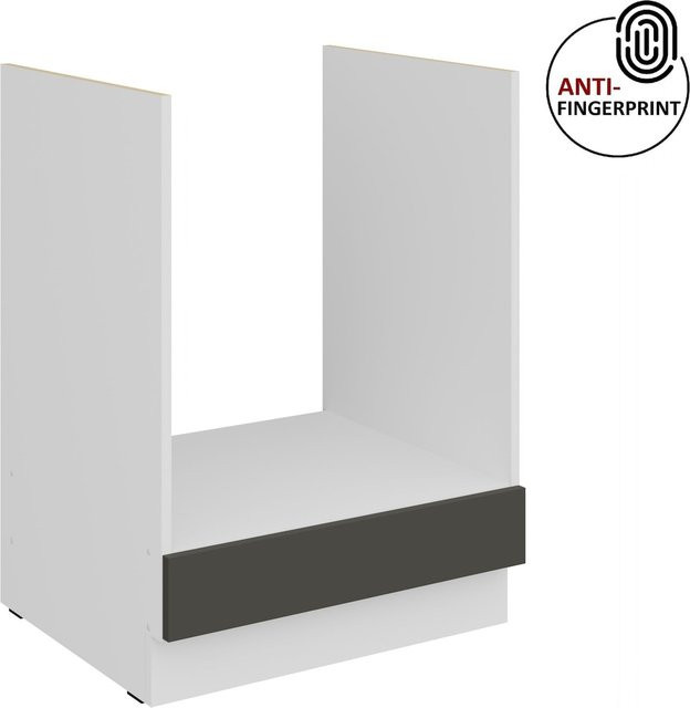 Küchen Herdschrank ARIA in Graphite matt mit Anti Fingerprint Effekt, Breite: 60 cm - Bild 1