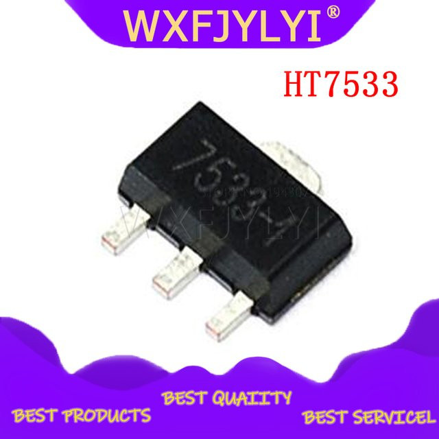 20 Stück Si Tai&SH HT7533 SOT-89 Spannungsregler IC in Schwarz - Bild 1
