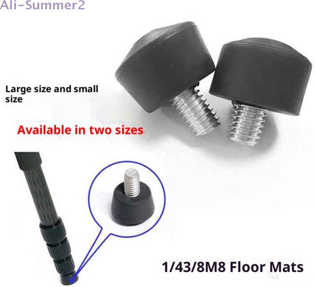 Universal Anti-Slip Gummi Fuß Pad für Stativ und Einbeinstativ, Schwarz, 3/8 Zoll, 1/4 Zoll, M8 - Bild 1