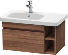 Duravit Waschtischunterschrank DuraStyle in Nussbaum Natur mit einem Auszug und Becken links, Breite: 73 cm, Tiefe: 44,8 cm - Bild 1