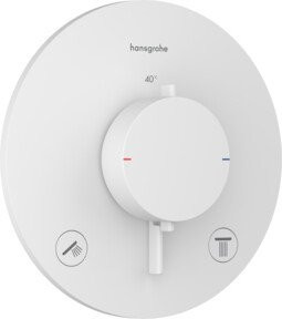 Hansgrohe Thermostat Ecostat Comfort S UP für 2 Verbraucher, mattweiß - Bild 1