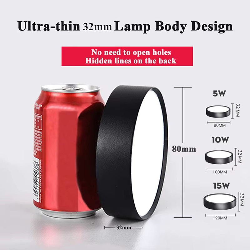 CANMEIJIA Mini LED Deckenlampe mit integriertem LED Spotlight für Wohnzimmer, Schlafzimmer und Küche, 25W - Bild 4