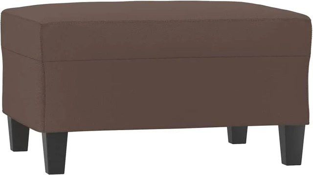 vidaXL Fußhocker Braun aus Kunstleder mit Holzrahmen B/T/H: 70 x 55 x 41 cm - Bild 1