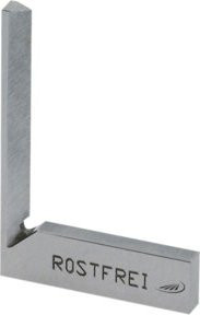Helios Preisser Schnittmacherwinkel DIN 875/00 in Silber, Schenkel 40 x 28 mm - Bild 1