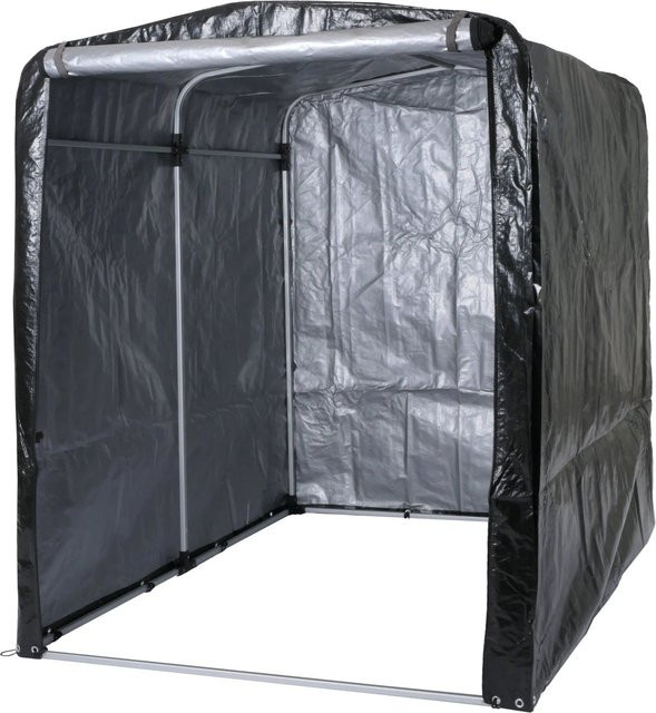 PROREGAL Fahrradgarage Garagenzelt aus Aluminium und Kunststoff in Anthrazit, H x B x T: 201 x 157 x 201 cm, wasserfest und UV-geschützt - Bild 1