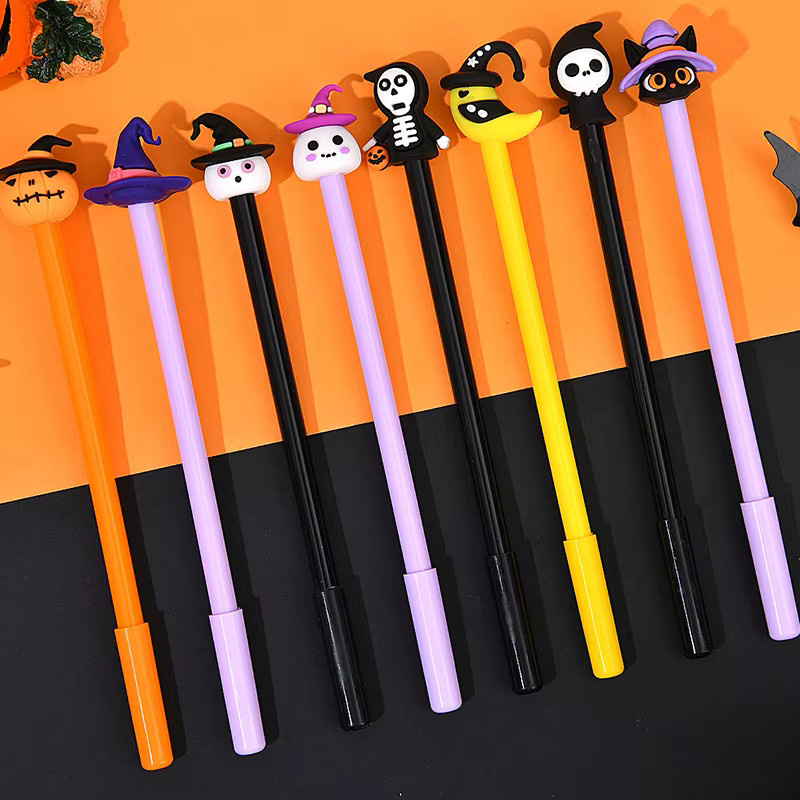 ZYF Halloween Gelstifte mit gemischten Mustern wie Kürbis, Geist und Zombie, Mehrfarbig, 5 oder 10 Stück - Bild 2
